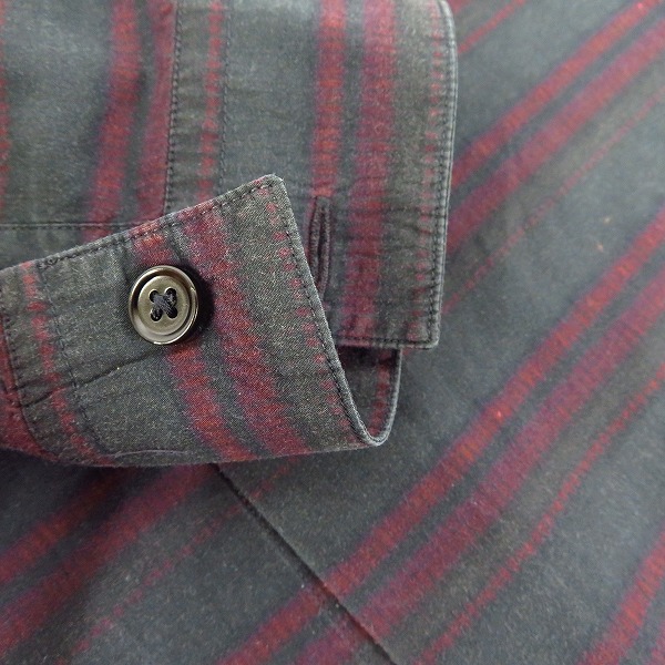 実際に弊社で買取させて頂いたMARNI/マルニ イタリア製 チェック柄 コットン長袖シャツ 46の画像 9枚目