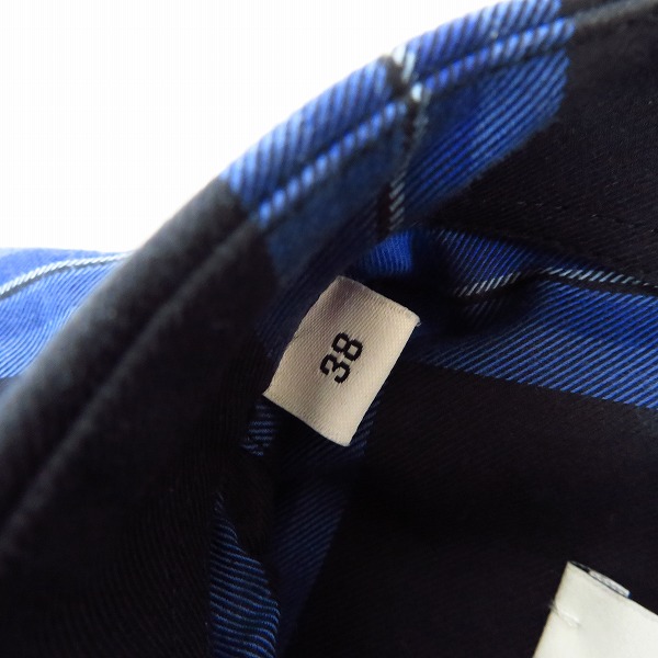 実際に弊社で買取させて頂いたGIVENCHY/ジバンシィ チェック シャツ 16J 6256 417/38の画像 3枚目