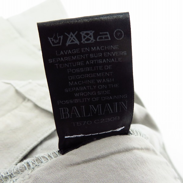 実際に弊社で買取させて頂いたBALMAIN/バルマン ラインデニムパンツ ボタンフライ 27の画像 6枚目