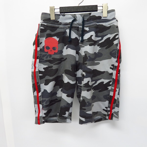 実際に弊社で買取させて頂いたHYDROGEN/ハイドロゲン 迷彩 赤ライン スウェット ハーフパンツ/S