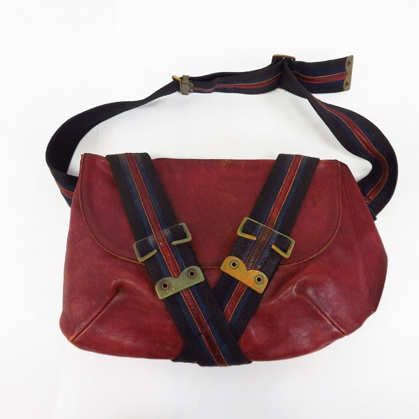 実際に弊社で買取させて頂いたDRIES VAN NOTEN/ドリスヴァンノッテン ビンテージ加工 レザー メッセンジャーバッグ