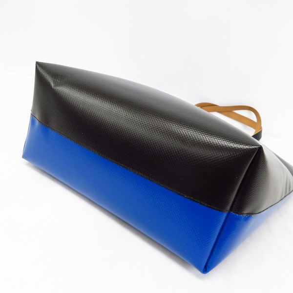 実際に弊社で買取させて頂いたMARNI/マルニ バイカラー トートバッグ ブラック×ブルーの画像 2枚目