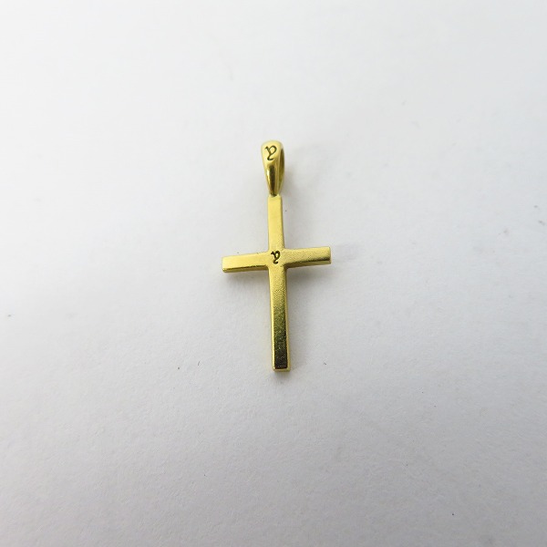 実際に弊社で買取させて頂いたEYEFUNNY/アイファニー 18KYG スティンガークロス S ｗ/ダイヤ HSC002の画像 2枚目