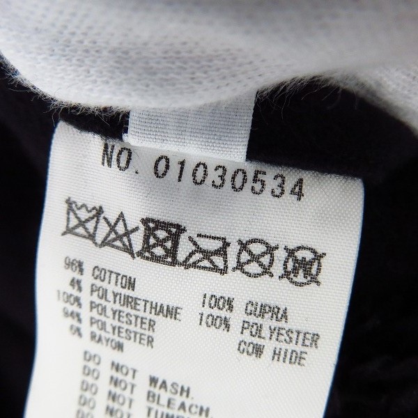 実際に弊社で買取させて頂いた【未使用】FACTOTUM/ファクトタム モールスキンストレッチアラスカンコート 01030534 ブラック/46の画像 4枚目