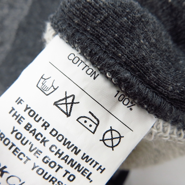 実際に弊社で買取させて頂いたBackChannel/バックチャンネル ジップアップパーカー グレー/Lの画像 4枚目