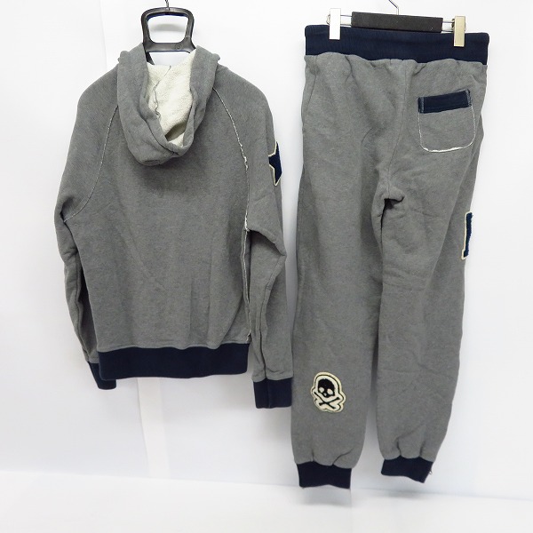 実際に弊社で買取させて頂いたHYDROGEN/ハイドロゲン スター/スカル パッチ スウェット/スエット パンツ/パーカー セットアップ Size：Sの画像 1枚目
