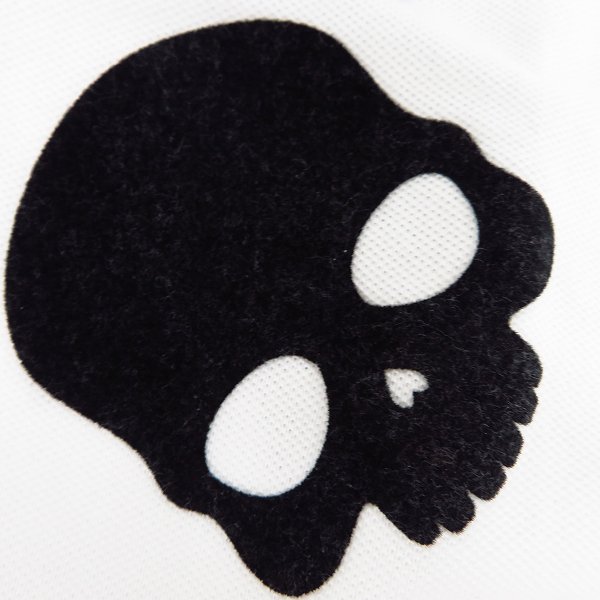 実際に弊社で買取させて頂いたHYDROGEN/ハイドロゲン スカルパッチ ハーフスリーブ/半袖 ポロシャツ Size：Sの画像 8枚目