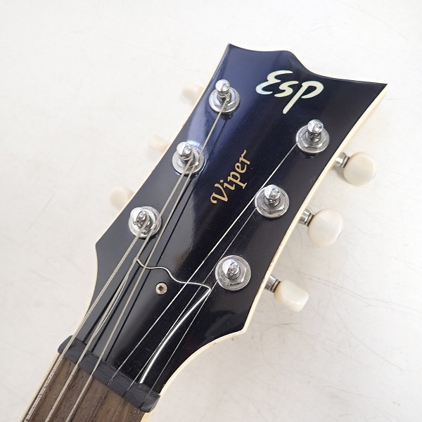 実際に弊社で買取させて頂いた★ESP/イーエスピー Viper/ヴァイパー ボルトオン エレキギター パープル系 ソフトケース付きの画像 1枚目