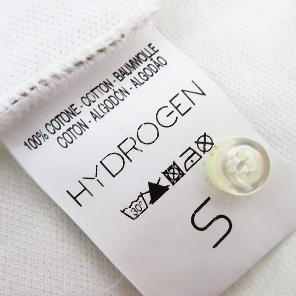 実際に弊社で買取させて頂いたHYDROGEN/ハイドロゲン スカルパッチ ハーフスリーブ/半袖 ポロシャツ Size：Sの画像 3枚目