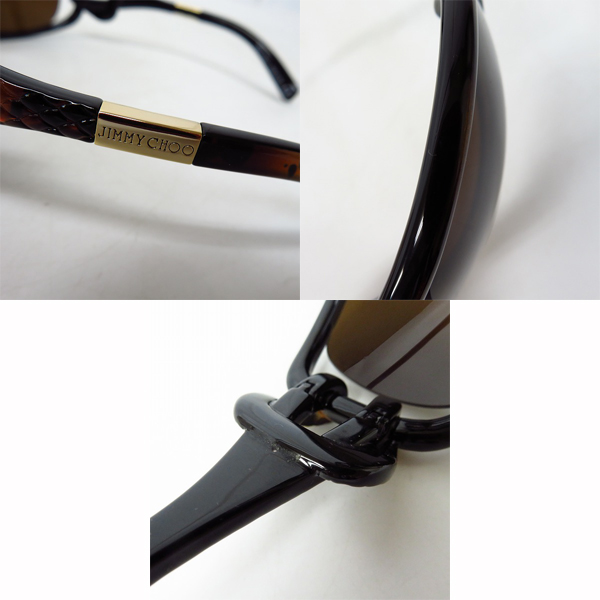 実際に弊社で買取させて頂いたJIMMY CHOO/ジミーチュウ MINI JJ/S スネーク サングラス/アイウェアの画像 6枚目