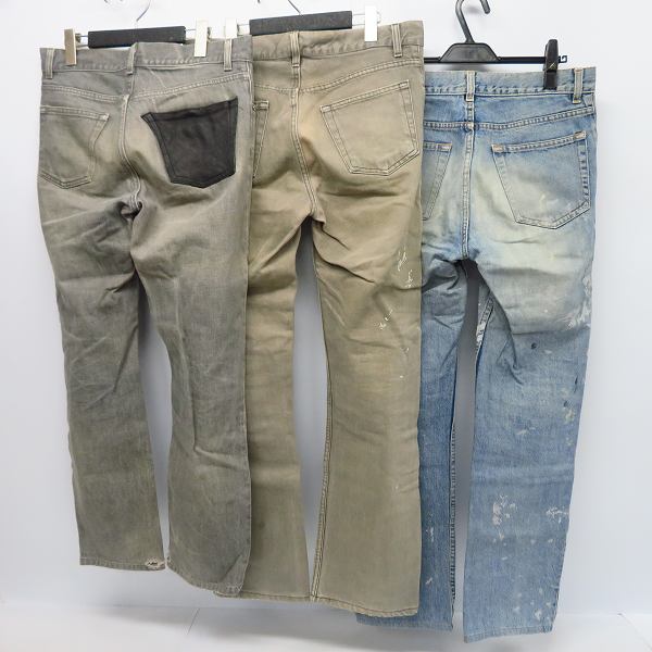 実際に弊社で買取させて頂いたHELMUT LANG/ヘルムートラング デニムパンツ 31 3点セットの画像 1枚目