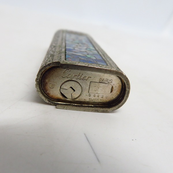 実際に弊社で買取させて頂いたCartier/カルティエ 装飾ガスライター モザイクオパールの画像 6枚目