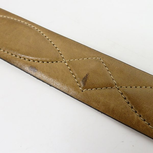 実際に弊社で買取させて頂いたGIORGIO ARMANI/ジョルジオアルマーニ レザーベルト デザインステッチ 75/30の画像 6枚目
