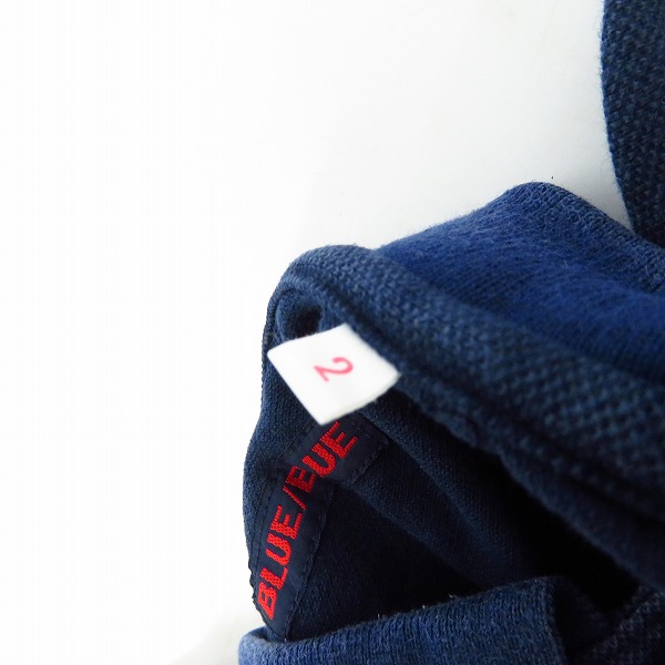 実際に弊社で買取させて頂いたBLUE BLUE/ブルーブルー ネイビー ポロシャツ/2の画像 3枚目