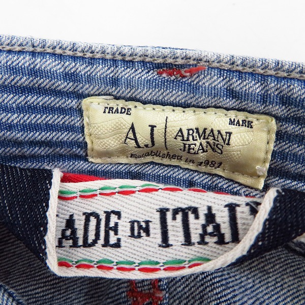 実際に弊社で買取させて頂いたARMANI JEANS/アルマーニジーンズ スリム デニムパンツ/W29/L34の画像 3枚目