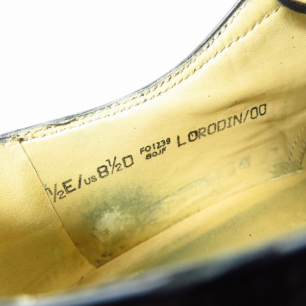 実際に弊社で買取させて頂いたBALLY/バリー ストレートチップ レザー シューズ ブラック FO1239/8.5の画像 5枚目