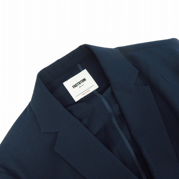 実際に弊社で買取させて頂いたFACTOTUM/ファクトタム 1Bテーラードジャケット ポリエステル 46の画像 5枚目