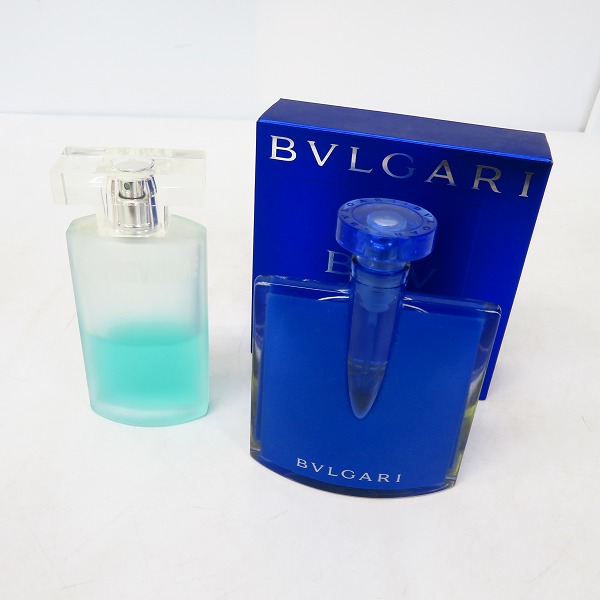 実際に弊社で買取させて頂いたBVLGARI/ブルガリ RISINGWAVE/ライジングウェーブ ブルー 40ml/フリーオードトワレ 50ml 香水 2点セット
