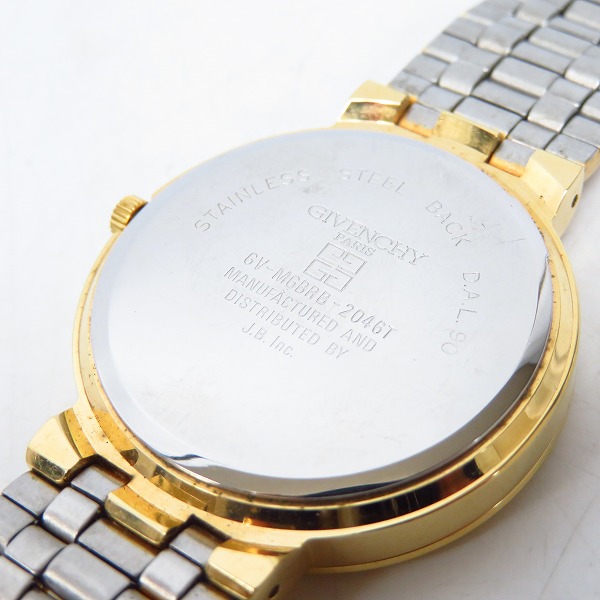 実際に弊社で買取させて頂いたGIVENCHY/ジバンシィ 腕時計 ゴールド【動作未確認】の画像 3枚目