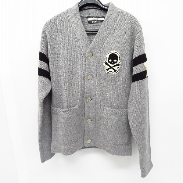実際に弊社で買取させて頂いたHYDROGEN/ハイドロゲン スカルパッチ ウールカーディガン Size：XS