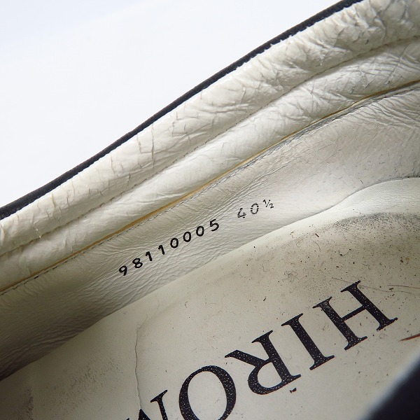 実際に弊社で買取させて頂いたHIROMU TAKAHARA/ヒロムタカハラ ハラコシューズ/靴/40-1/2の画像 5枚目