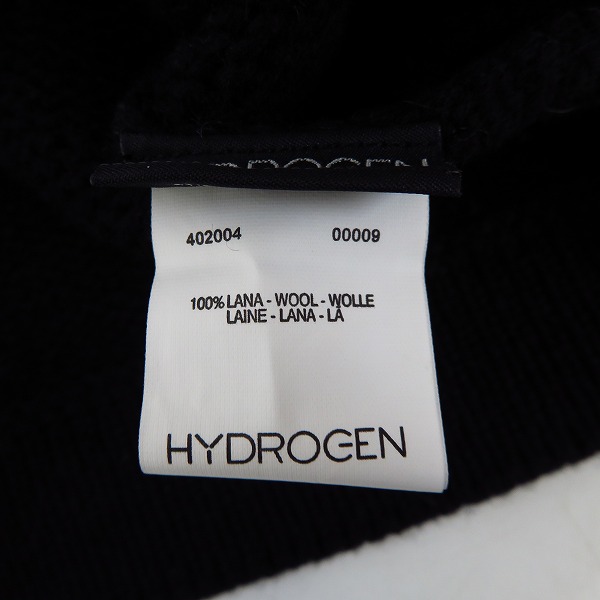 実際に弊社で買取させて頂いたHYDROGEN/ハイドロゲン ユニオンジャック/スカル ワッペン付 ウールカーディガン ブラック Size：XS の画像 3枚目