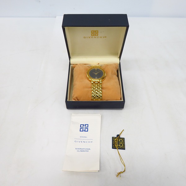 実際に弊社で買取させて頂いたGIVENCHY/ジバンシィ 腕時計 ゴールド【動作未確認】の画像 5枚目