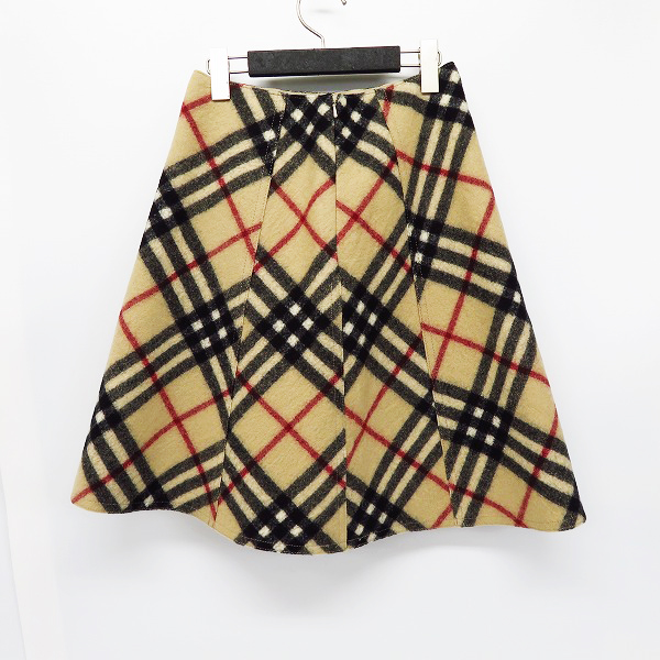 実際に弊社で買取させて頂いたBURBERRY BLUE LABEL/バーバリー ブルーレーベル チェックウールスカート/36の画像 1枚目