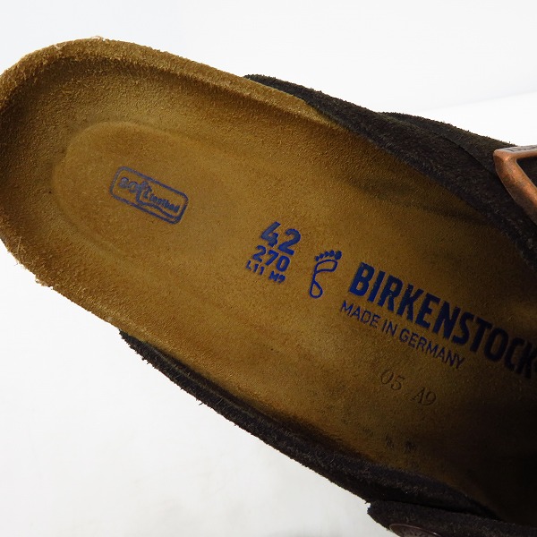 実際に弊社で買取させて頂いたBIRKENSTOCK/ビルケンシュトック モカ サンダル 0660461/42の画像 4枚目