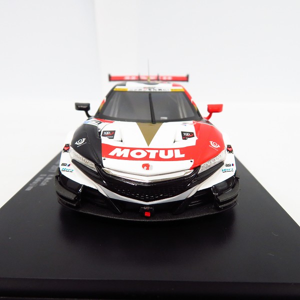 実際に弊社で買取させて頂いたEBBRO/エブロ 1/43 MOTULモチュール MUGEN NSX-GT SUPER GT GT500 2017 ミニカーの画像 1枚目