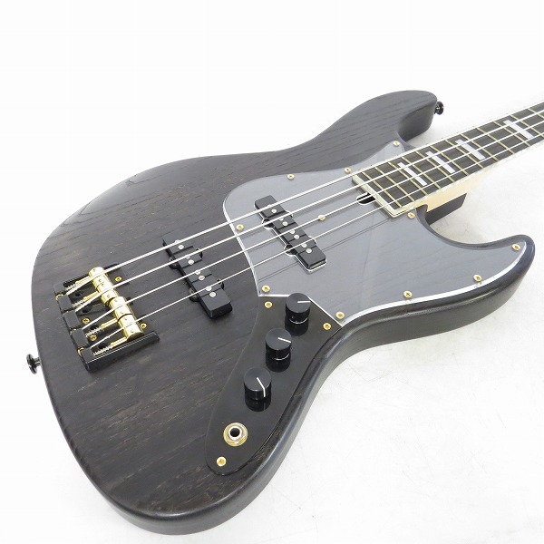 実際に弊社で買取させて頂いた★Bacchus/バッカス Handmade Series WOODLINE417 JAZZ BASSタイプ エレキベースの画像 3枚目