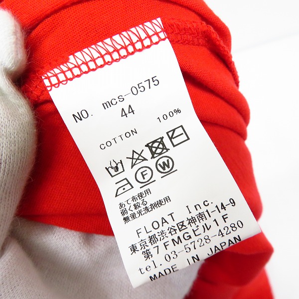 実際に弊社で買取させて頂いたMoonage Devilment/ムーンエイジデビルメント CK-Embroidery Over L/S T-Shirt レッド MCS-0575/44の画像 3枚目