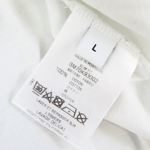 実際に弊社で買取させて頂いたGIVENCHY/ジバンシー 19SS フロントロゴクルーネックTシャツ BM70K93002/Lの画像 3枚目