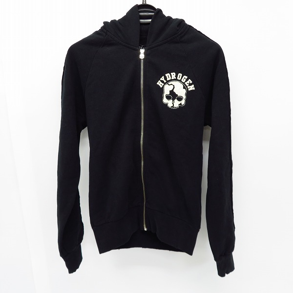 実際に弊社で買取させて頂いたHYDROGEN/ハイドロゲン スカルパッチ ジップアップ パーカー/フーディー Size：S