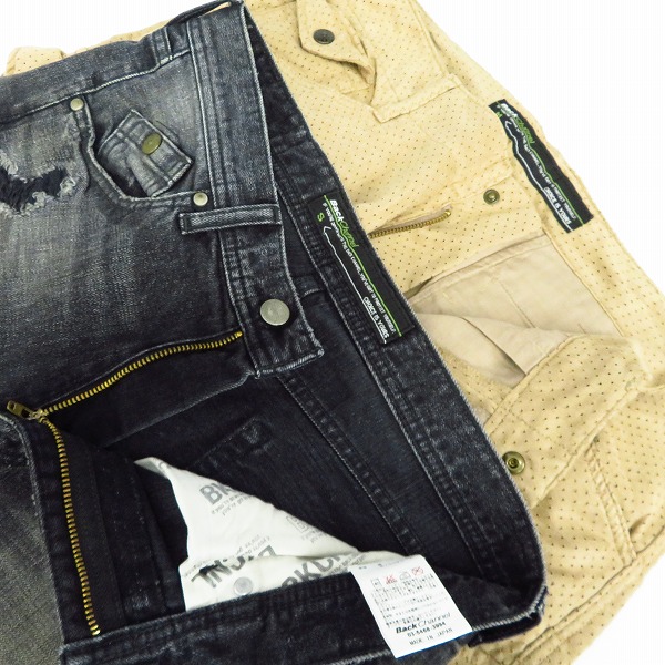 実際に弊社で買取させて頂いたBack Channel/バックチャンネル パンチング加工 ハーフパンツ/デニムハーフパンツ/Tシャツ 3点セット　の画像 2枚目