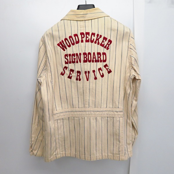 実際に弊社で買取させて頂いたSUGAR CANE/シュガーケーン ストライプ柄 ワークジャケット の画像 1枚目