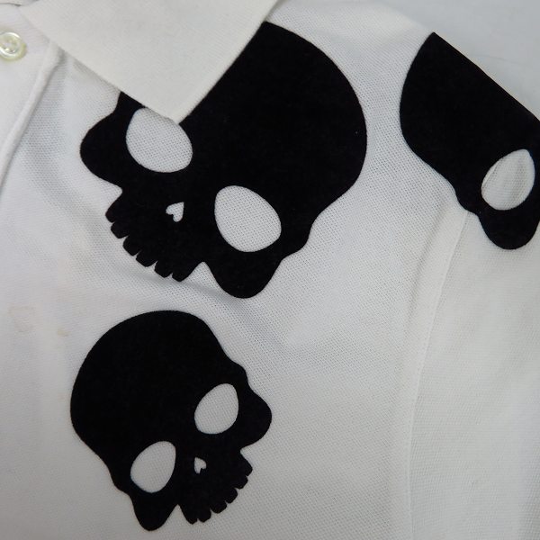 実際に弊社で買取させて頂いたHYDROGEN/ハイドロゲン スカルパッチ ハーフスリーブ/半袖 ポロシャツ Size：Sの画像 7枚目