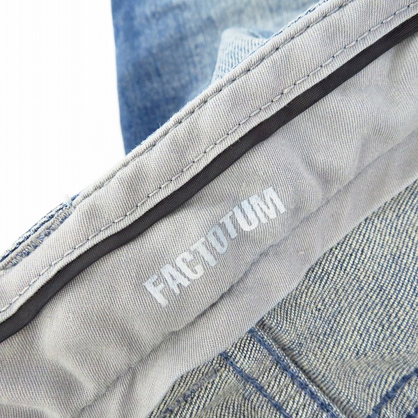 実際に弊社で買取させて頂いたFACTOTUM/ファクトタム パッチワーク デニムパンツ 06040931/30の画像 2枚目