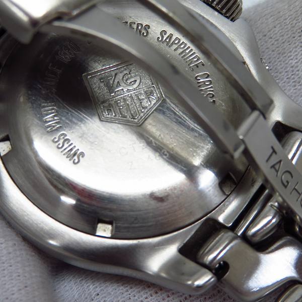 実際に弊社で買取させて頂いた【ジャンク】TAG Heuer/タグホイヤー LINK リンククロノ オートマチック 200M 黒文字盤 CT2111の画像 4枚目