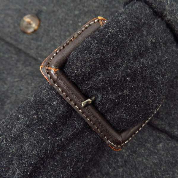 実際に弊社で買取させて頂いたEDIFICE/エディフィス ウール 帯ベルト付き コート/44の画像 4枚目