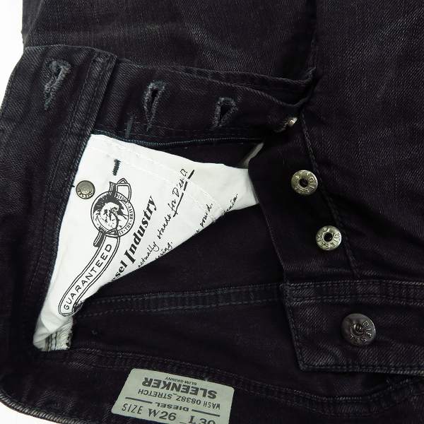 新品】 DIESEL ディーゼル 【SLEENKER】 汚し加工 ストレッチ スリム 