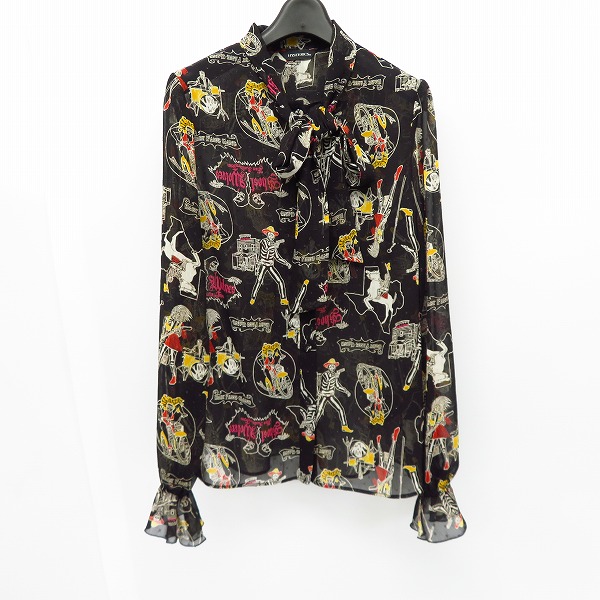 実際に弊社で買取させて頂いたHYSTERICS/ヒステリックス THE GHOST WOLVES/SOME WHERE IN TEXAS総柄 シャツ 05193AH02/F