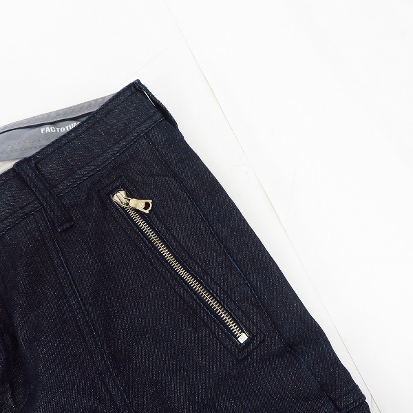 実際に弊社で買取させて頂いたFACTOTUM/ファクトタム バイカー スキニーデニムパンツ 29の画像 6枚目