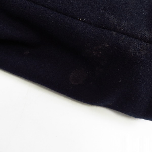 実際に弊社で買取させて頂いたHEAD PORTER PLUS/ヘッドポータープラス ウールPコート/ブラック/Mの画像 5枚目