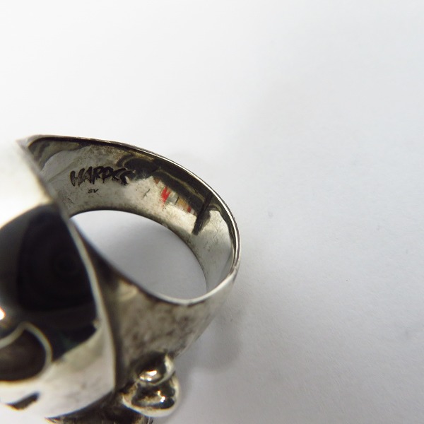 実際に弊社で買取させて頂いたharaKIRI×HARDCC/ハラキリ×ハードコアチョコレート メルティングスカル シルバーリング/20-20.5号の画像 6枚目