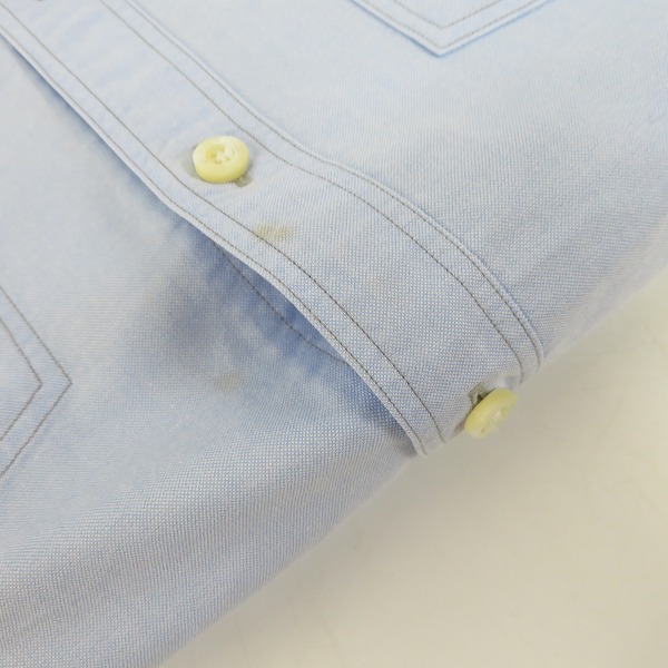 実際に弊社で買取させて頂いたFACTOTUM/ファクトタム F刺繍 シャンブレーシャツ 46の画像 5枚目