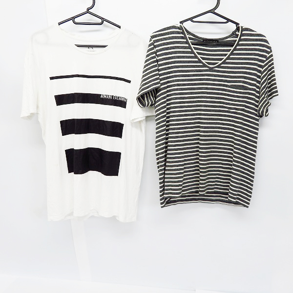 実際に弊社で買取させて頂いたESTNATION/エストネーション ARMANI EXCHANGE/アルマーニエクスチェンジ 半袖Tシャツ L/2点セット