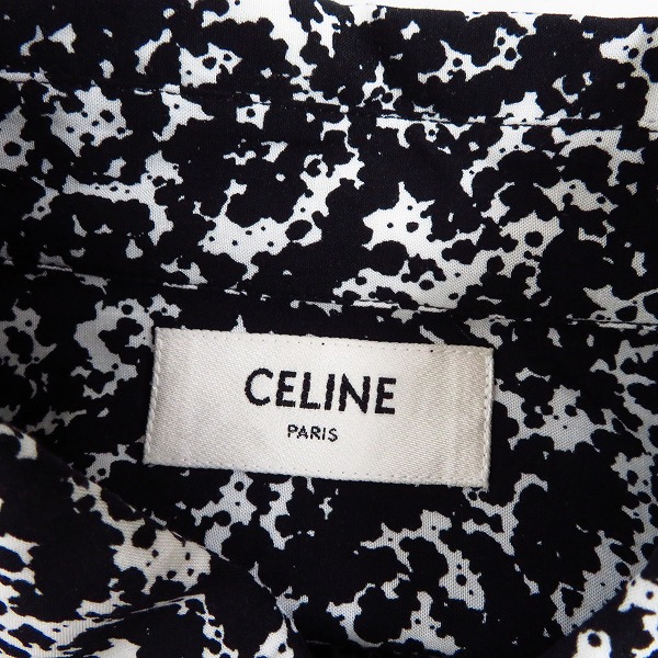 実際に弊社で買取させて頂いた【JPタグ】CELINE/セリーヌ ドラッグストアカラーマーブルビスコース シャツ 2C028371F/37の画像 2枚目
