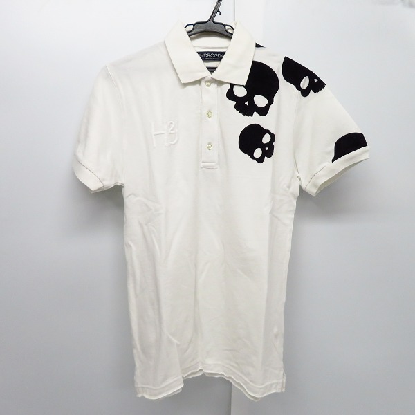 実際に弊社で買取させて頂いたHYDROGEN/ハイドロゲン スカルパッチ ハーフスリーブ/半袖 ポロシャツ Size：S