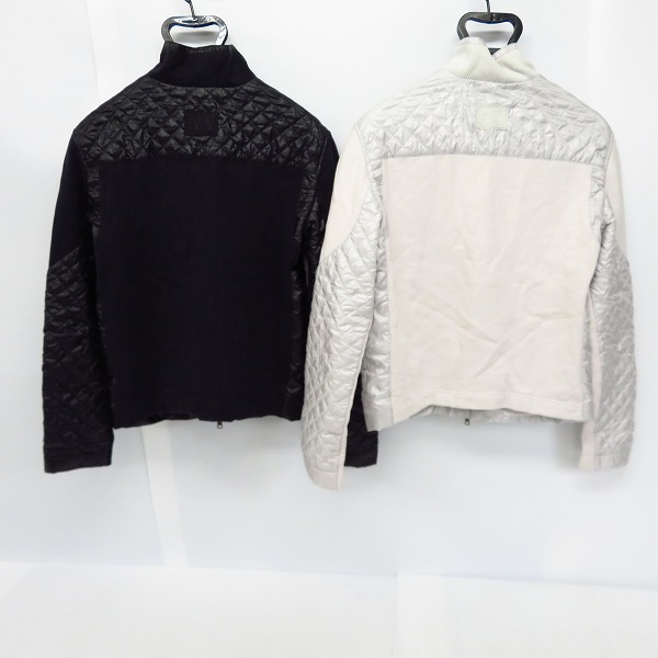 実際に弊社で買取させて頂いたARMANI EXCHANGE/アルマーニエクスチェンジ ジップアップ ジャケット ブラック/ホワイト 2点セット/Mの画像 1枚目
